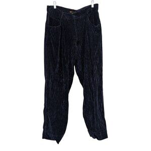 Godbody Velour Ribbed Pants Mens Size 34 Measures 32x28 Blue Hip Hop Y2K